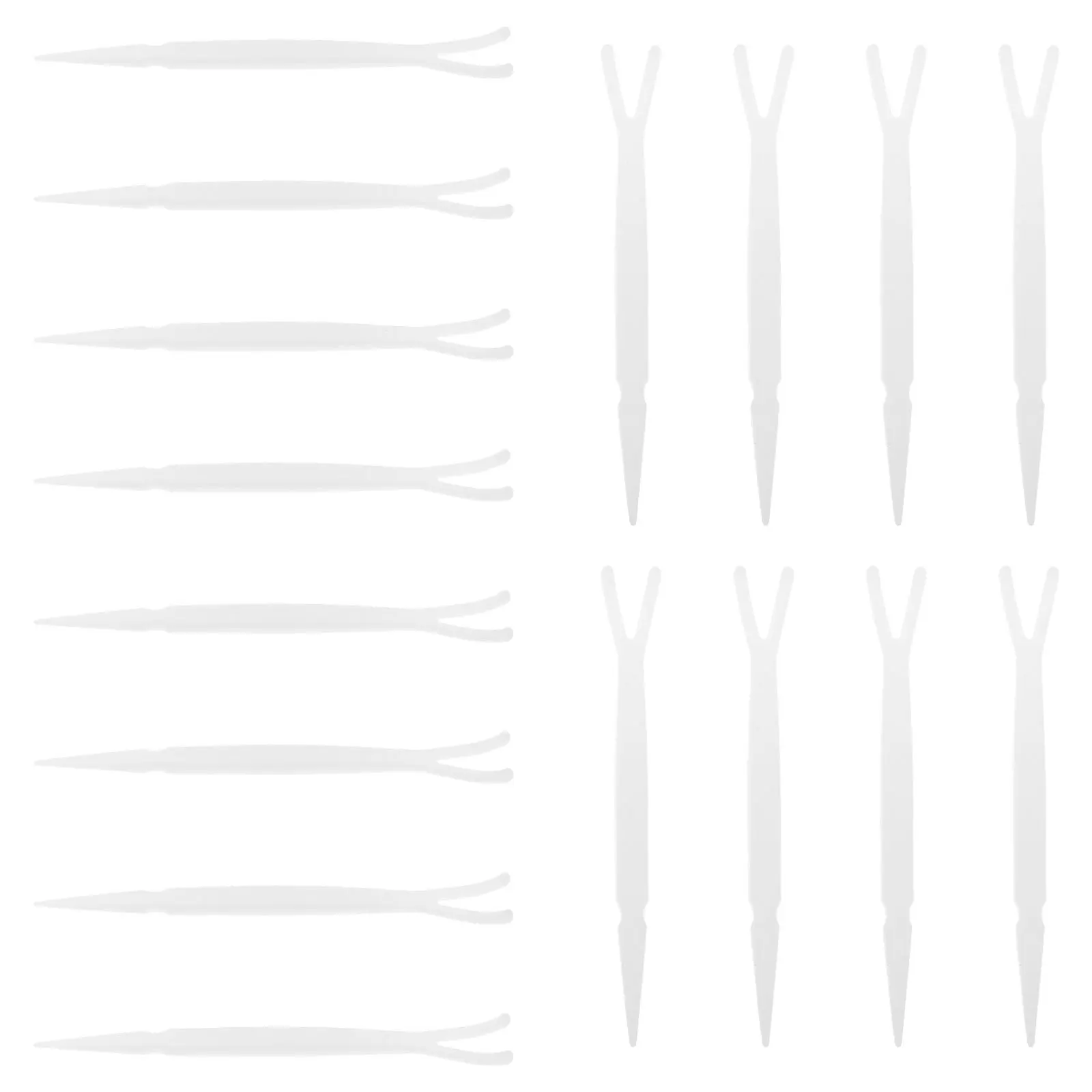 

100Pcs Double Eyelid Tape Helper Ergonomic Tweezers Y-Fork Design for Accurate Application Daily and Professional Use