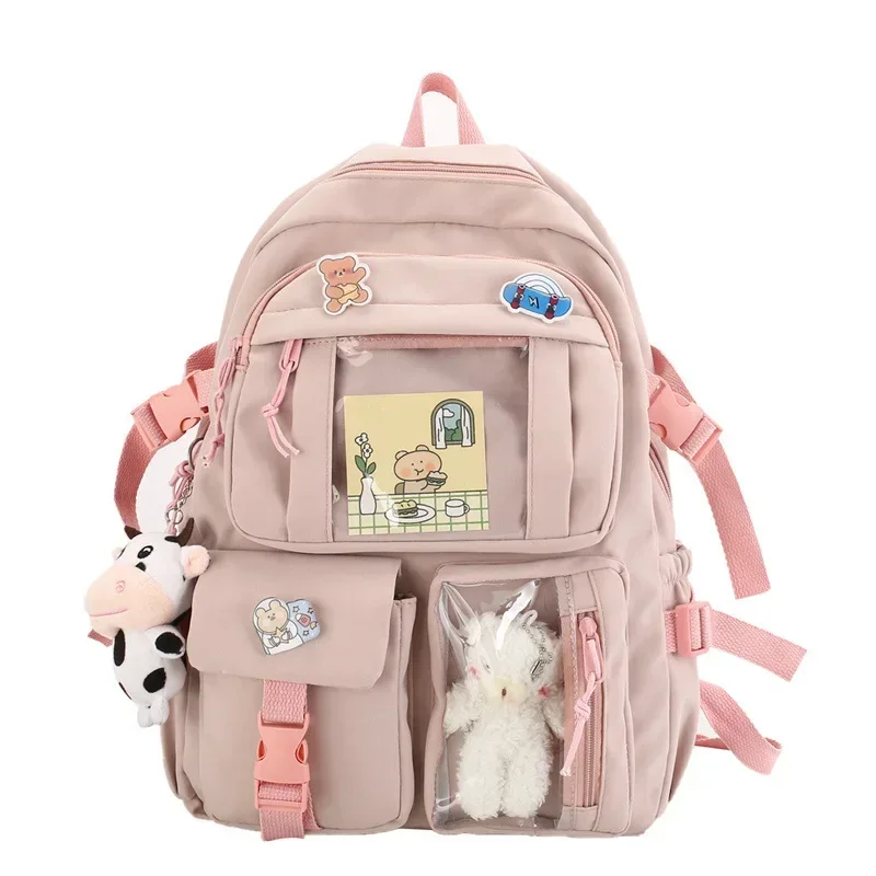 Backpack New Korean Style Student Bag Primary and Secondary School Bag Oxford Cloth Harajuku Style Backpack