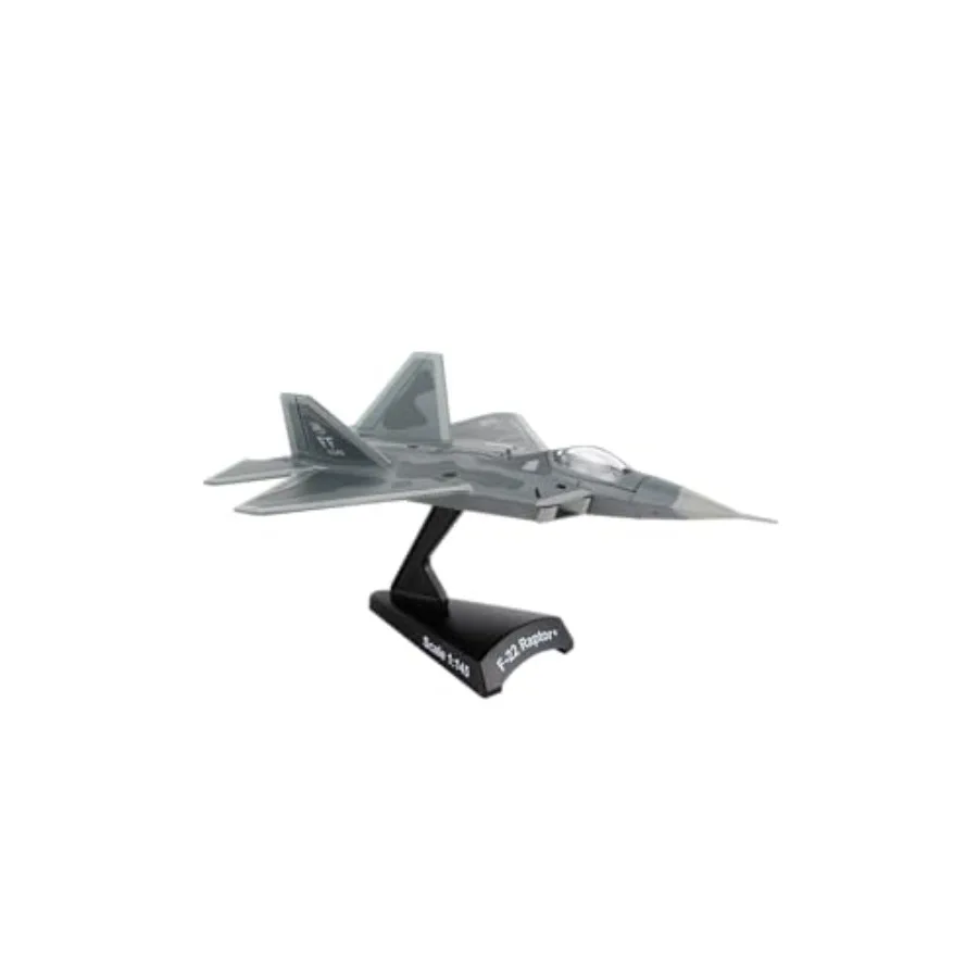 F-22 USAF Die-Cast Metal Model 1:145 Scale Airplane with Display Stand, Highly Detailed Air eriority Fighter Replica, 5.5