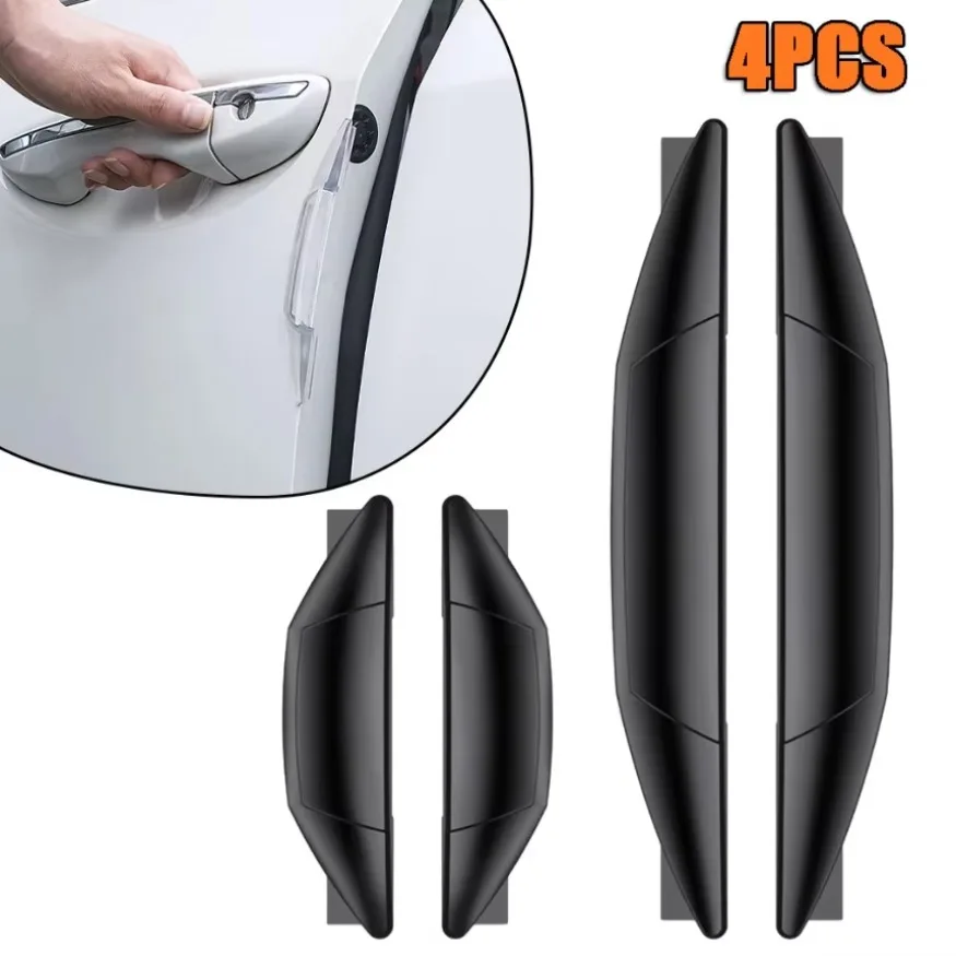 4xCar Door Protector Guard Airbag Buffer Strip Scratch Protector Car Rubber Bumper Stickers Auto Door Edge Protection