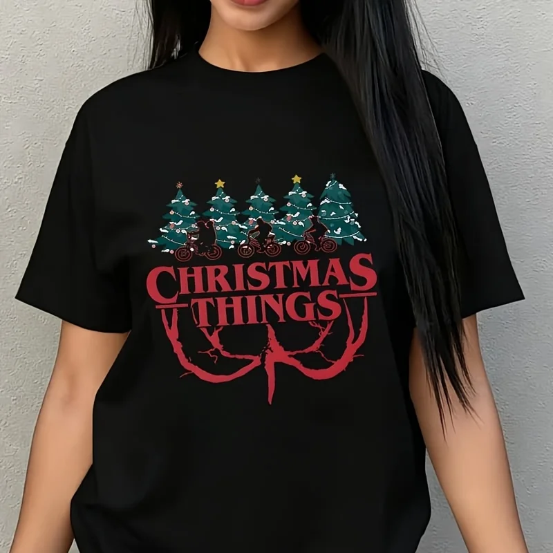 Christmas Things Women's Plus Size T-Shirt 100% Cotton 220g