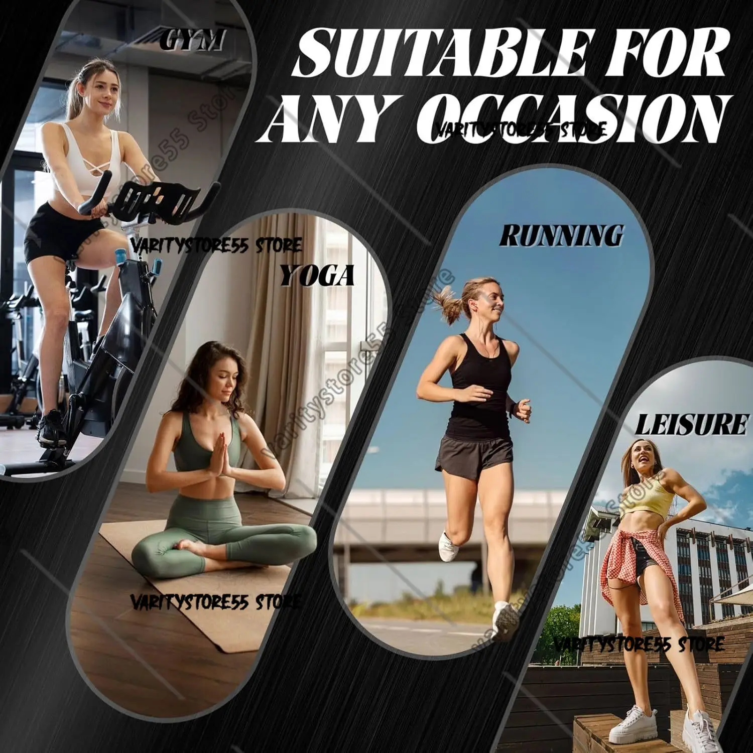 Flag Women's Sports Bras Yoga Crop Gym Tank Tops Back Exercise Workout Top Removable Pads Fitness Sleeveless Shirt