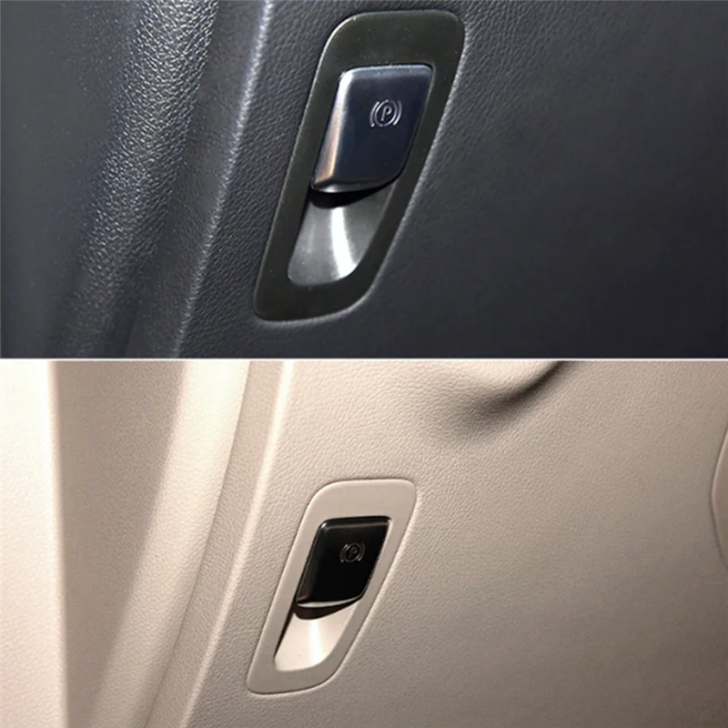 

Автомобильный электронный переключатель стояночного тормоза, панель переключателя ручного тормоза, рамка для Mercedes Benz GLC W253 2016-2021 Beige-Y79A