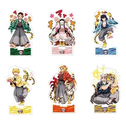 Demon slayer soporte acrílico para decoración de escritorio, letrero Nezuko coleccionable de personajes periféricos de anime, juguetes y regalos