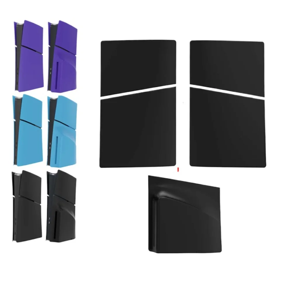 For PS5 Slim Console Replacement Shell Interchangeable Cover for Digital & Disc Edition with 5 Parts Easy to Install