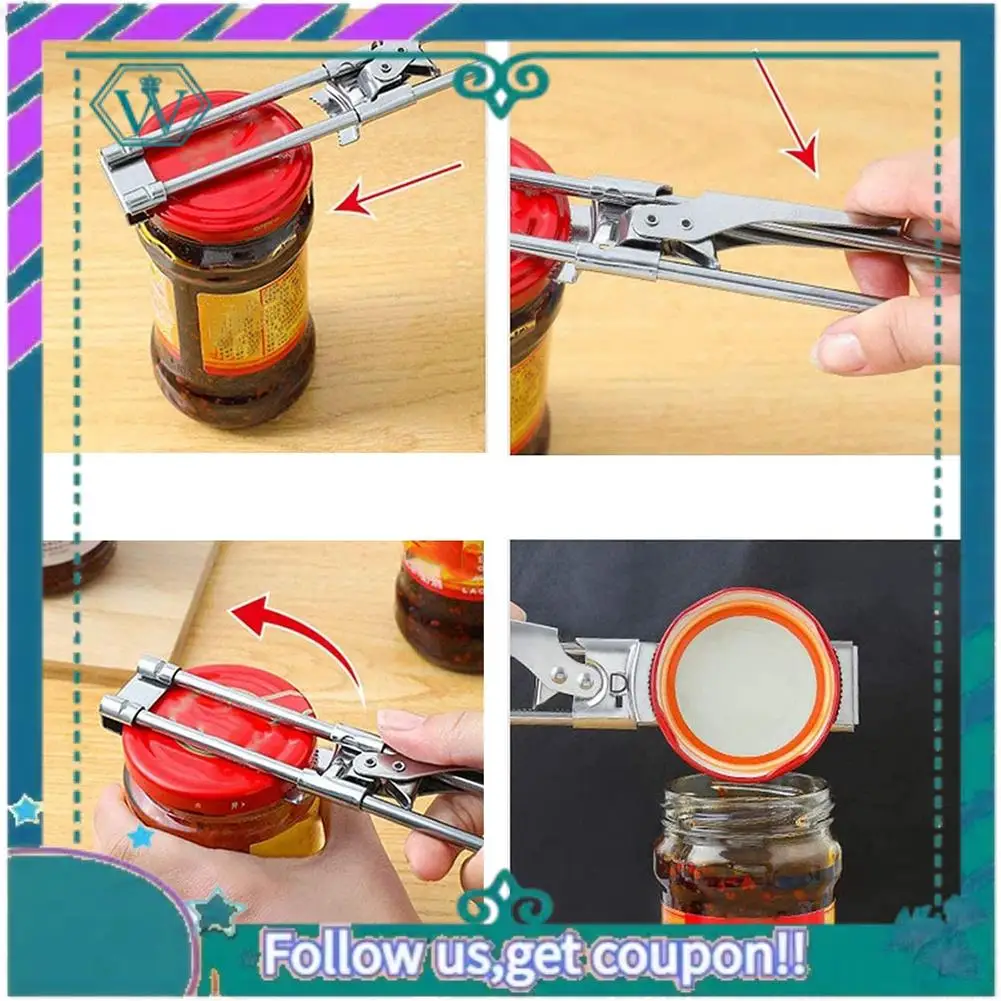 Apriscatole e bottiglie regolabili con apriscatole principali aggiornati, accessori da cucina apribottiglie manuale regolabile