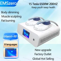 New Upgrade EMSzero neo 15 Tesla 6500W Ems Nova Body Sculpting Slimming Machine Muscle Stimulator Hiemt RF Fat Reducing