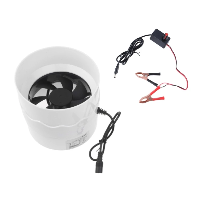 

High Speed 110mm Pipe Duct Fan With 12V Power Supply for Outdoor Cooking