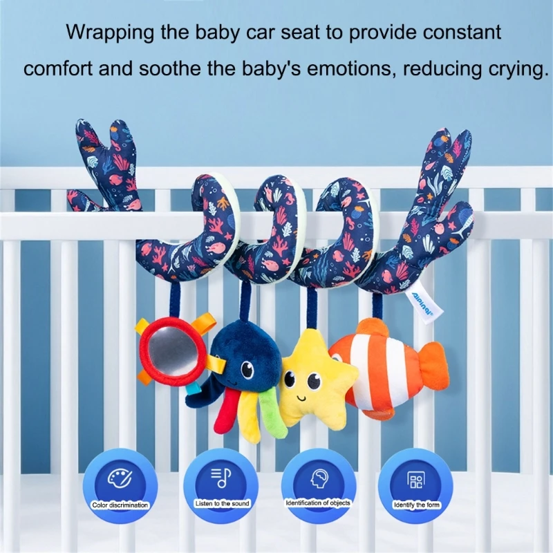 Babyrammelaar Speelgoed Slaapkamer Decoratie Kinderbedje Rond Hangende Benodigdheden 15UB