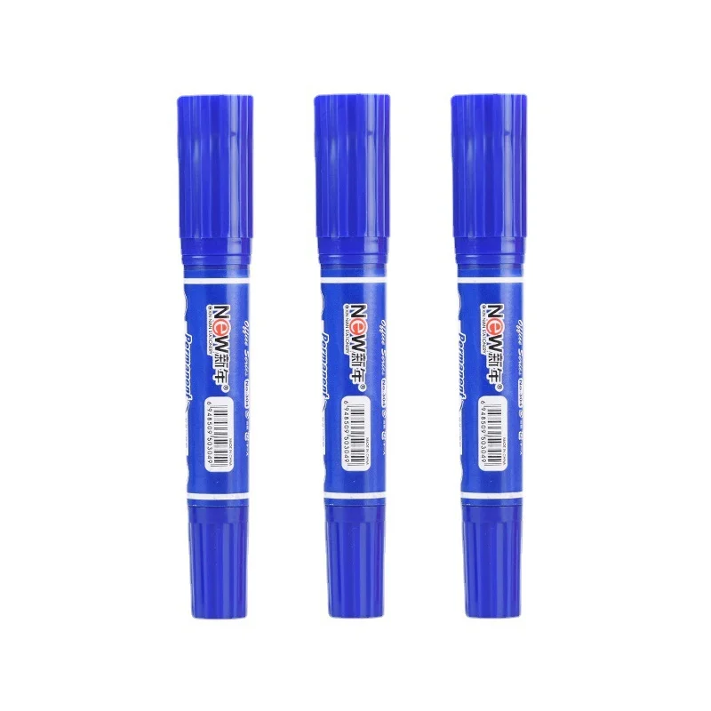 3PCs Large Double Ended Oily Marker Pen 2mm 6mm Line Logistics Marker Pen Quick Drying Marker Pen for Metal Billboard Handle