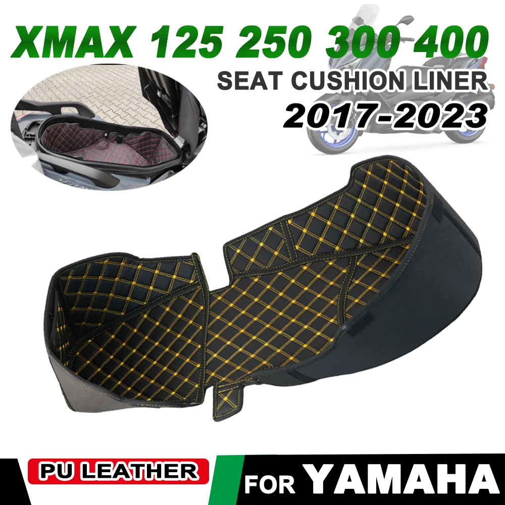 Motorcycle Storage Box Leather Rear Trunk Cargo Liner Protector for Yamaha XMAX300 X-MAX XMAX X max 300 125 250 400 Accessories