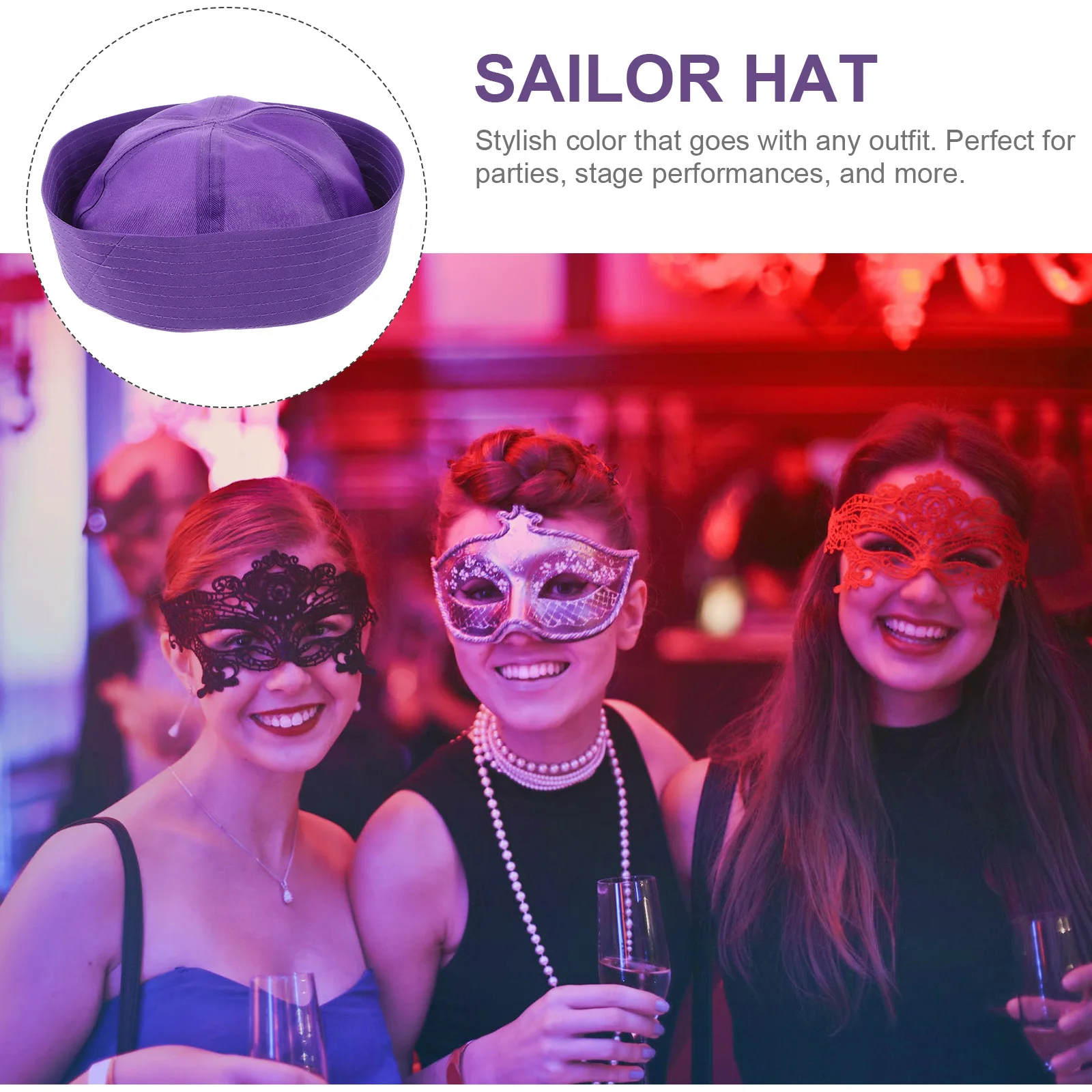 Captain Hat Adult Men Women Elegant Design for Boating Party Decor Stage Performance Sailor Hat Costume Accessory