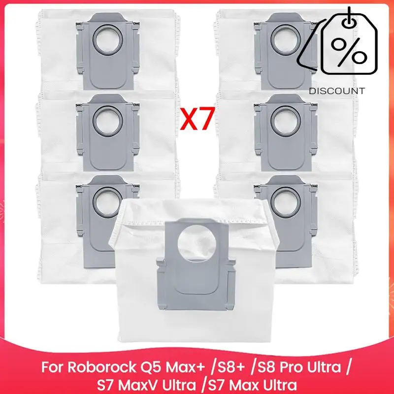 Replacement Dust Bags For Roborock Q5 Max+ /S8+ /S8 Pro Ultra /S7 Maxv Ultra /S7 Max Ultra Robotic Vacuums Parts-Y48A