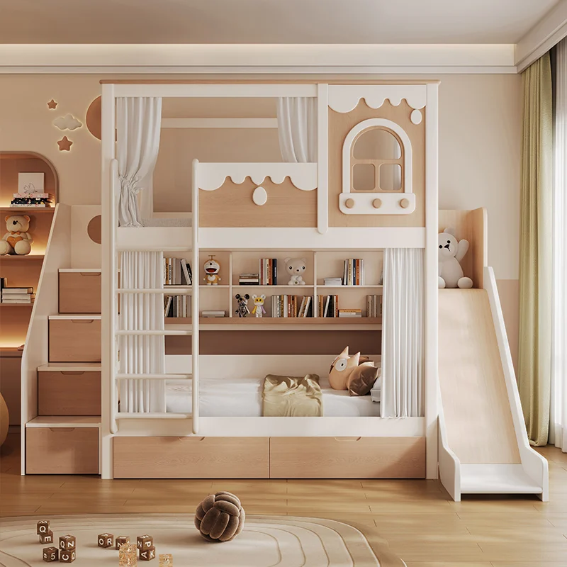 

Safety Decoration Kids Beds Wooden Europe Luxuce Modern Style Kids Bed Design Single Custom Lettino Per Bambini Furniture Home