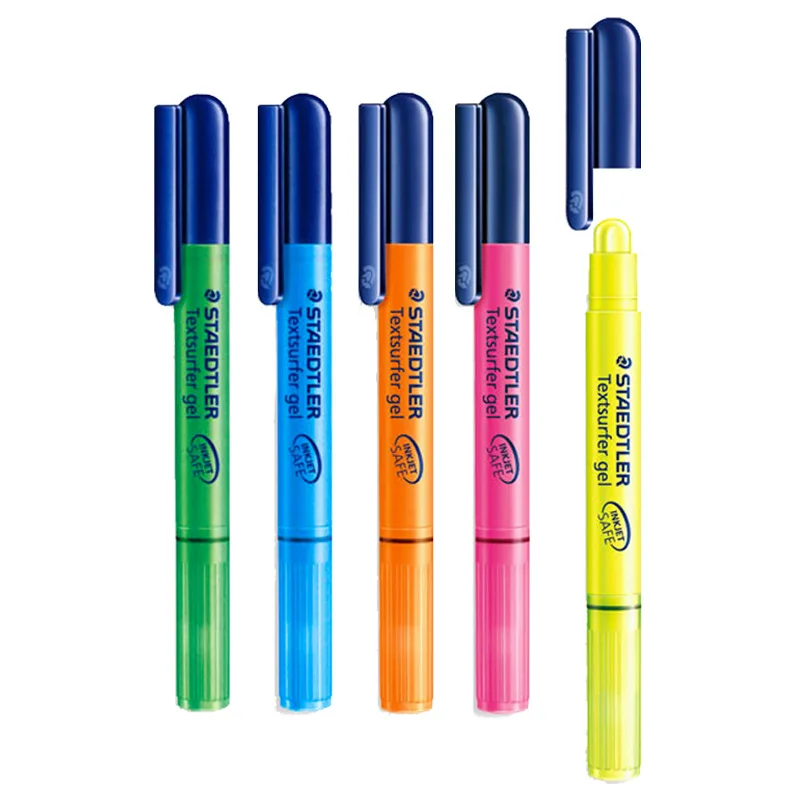 

1 шт. STAEDTLER 264 гелевый хайлайтер ручка Textsurfer вращающаяся губная помада гель-маркер однотонный флуоресцентный желтый зеленый синий розовый оранжевый