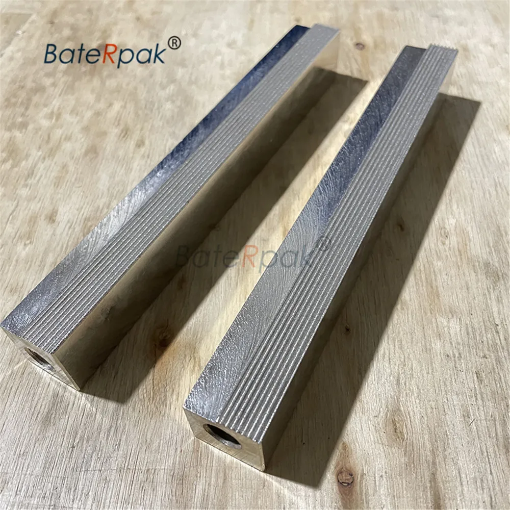 BateRpak Vertical Packaging Machine Verical Seal Heat Steel Block,Three Side Sealing Module stripe,Cross line Jaw 1pair