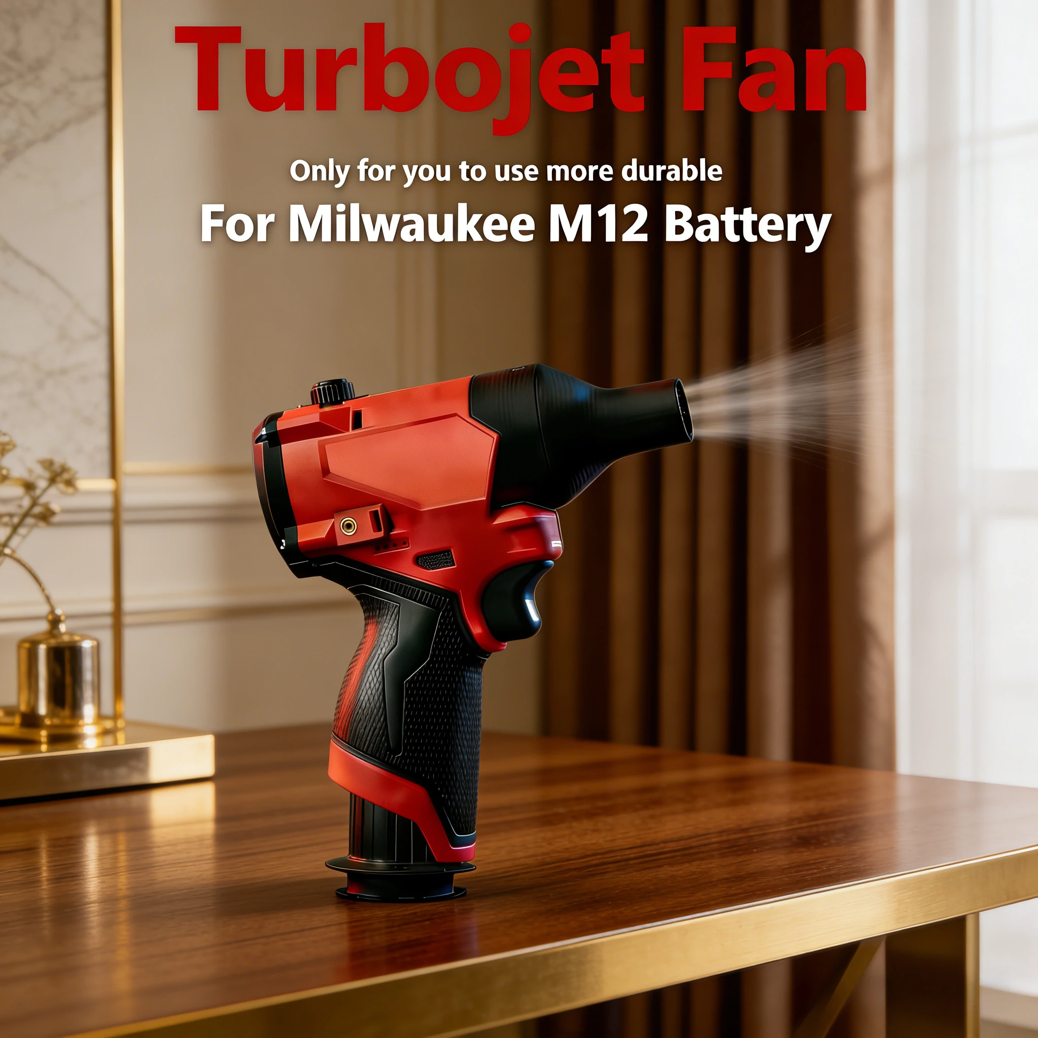 

Brushless Jet Blower for Milwaukee 12V Battery 160000RPM Adjustable Violent Turbo Fan Electric Air Duster (No Battery)