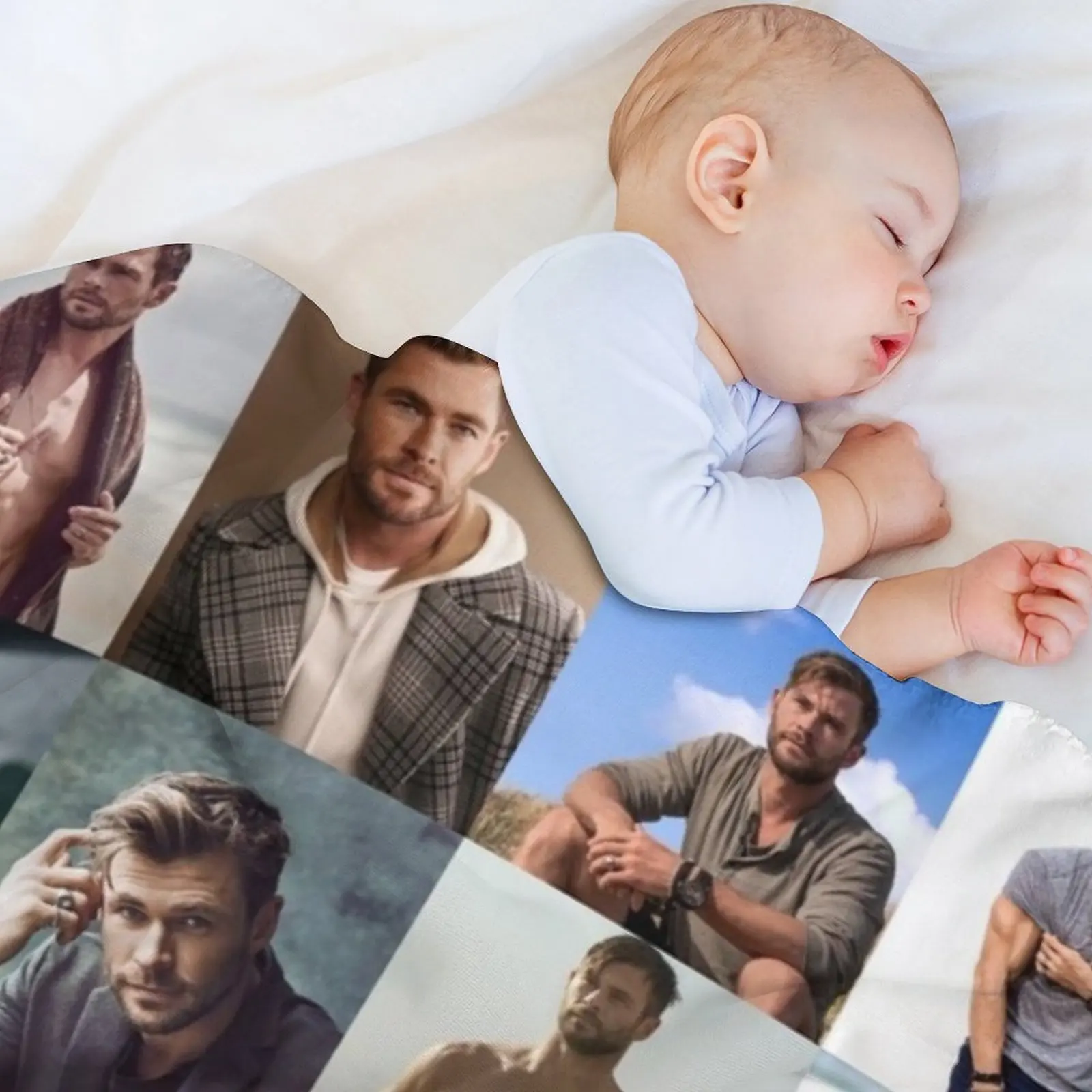 Chris Hemsworth Throw Blanket Summer warm winter decorative Sleeping Bag Blankets #3