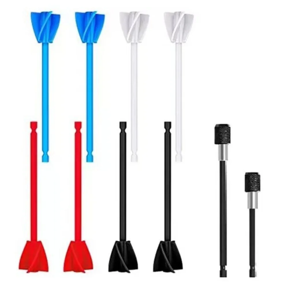 2/4/8Pcs Epoxy Mixer-Stick Paint Stirring Rod Extension Rod Set Paint Epoxy Resin Mixer Paddle For Quick Mixing With Drills