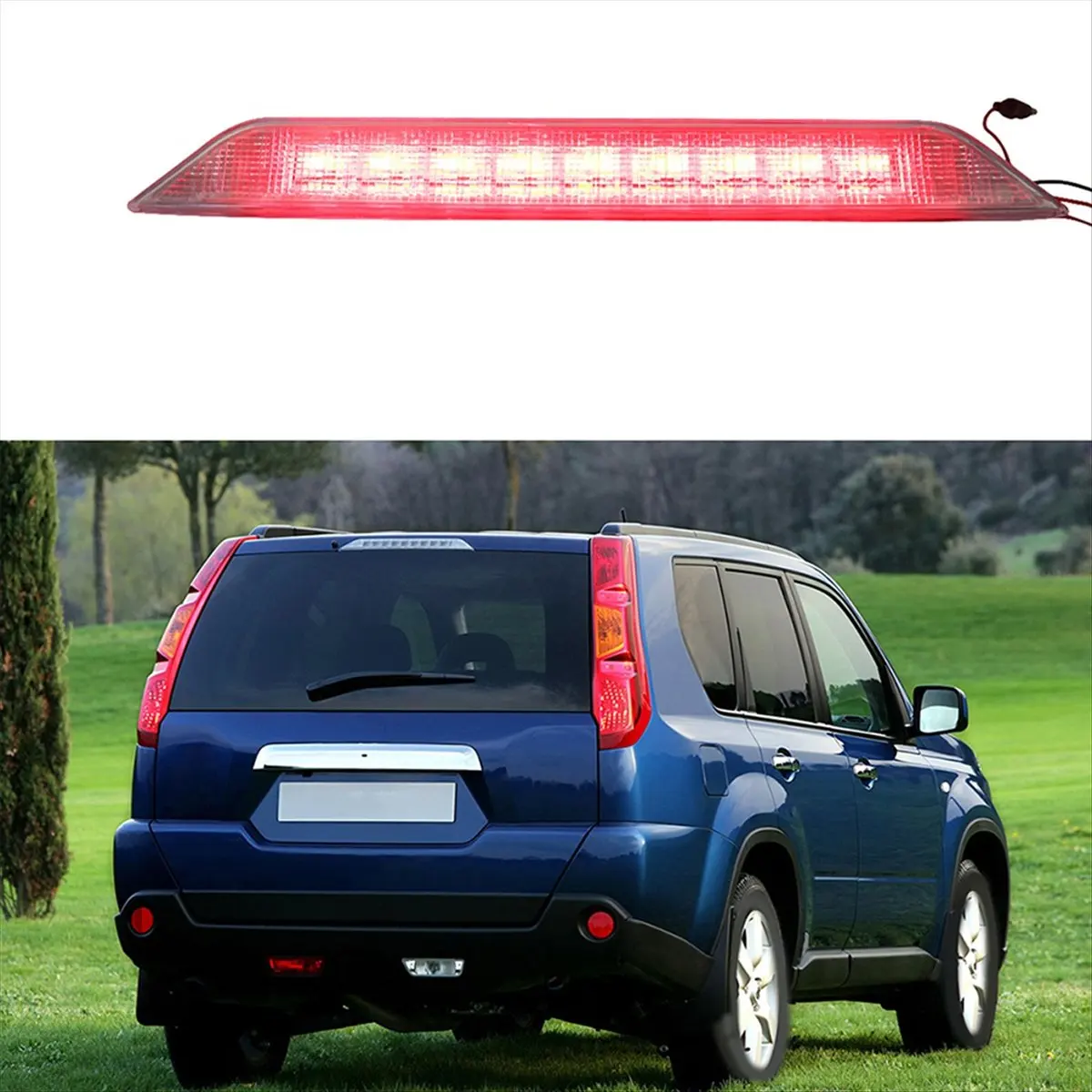 White High Mount 3rd Brake Light Lamp for T31 2008-2013 LED Rear Brake Light 26590-JG00F-A68X view 5