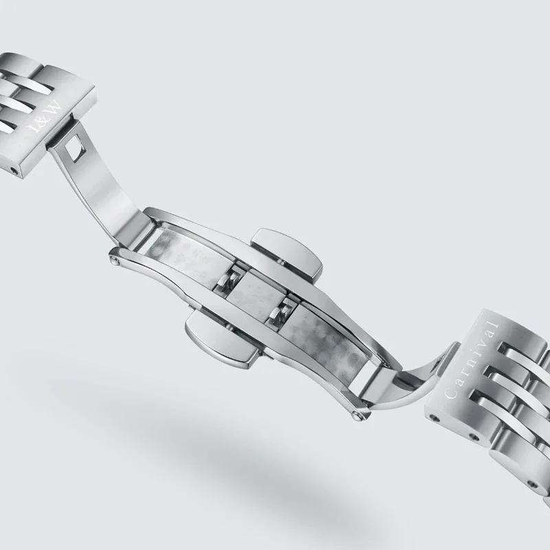 IW كرنفال حركة ساعات المعصم الميكانيكية الشهيرة التلقائي الياقوت الاصطناعي مرآة بسيطة الأعمال مقاوم للماء ساعة رجالي #6