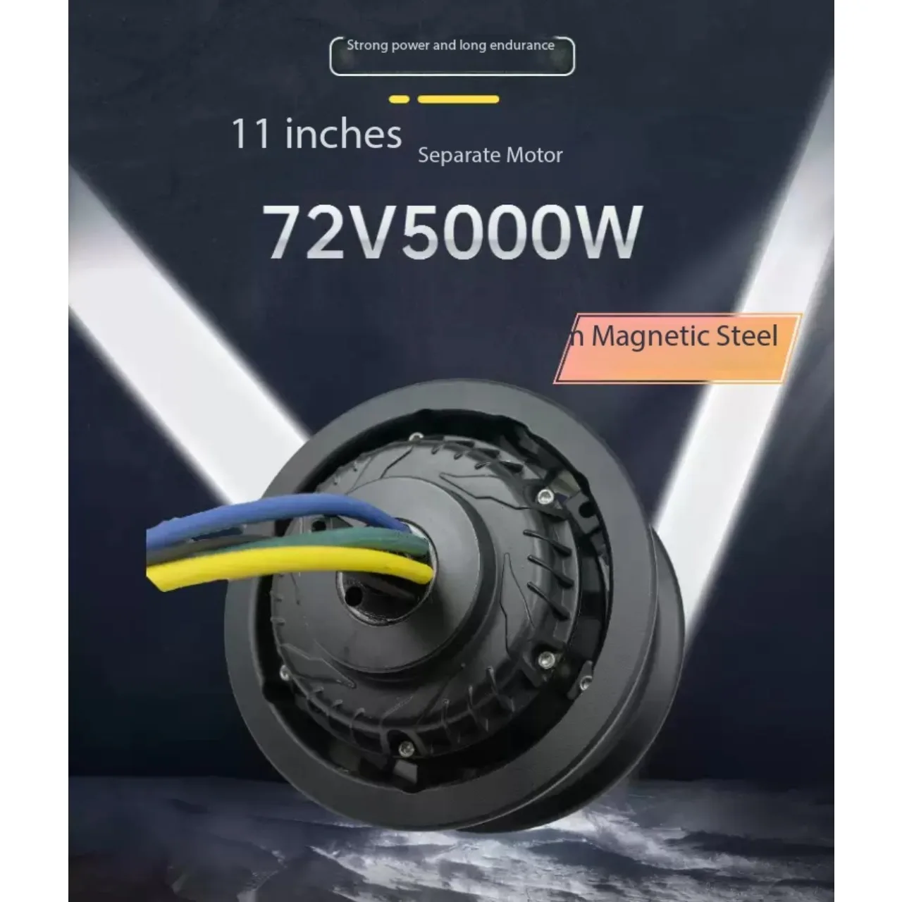11 Inch 72V 5000W Split Hub Motor 75 Magnet Steel High Speed Electric Scooter Motor 10 Square Copper Lines