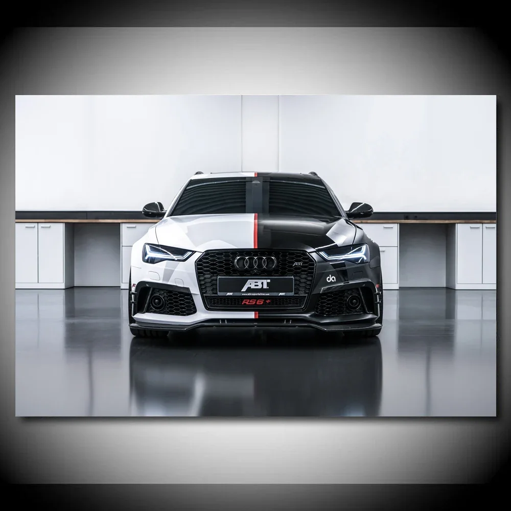 Modern Supercar Audis Rs6 Sports Car HD Print Posters Wall Art Pictures Canvas Paintings Decorations for Living Room Home Decor