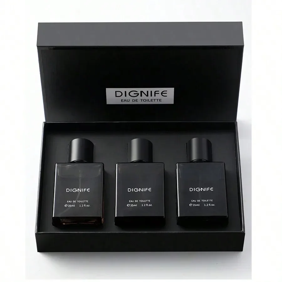 35ML*3 Men Perfume Set Three-piece Set Cologne Long-lasting Eau De Toilette