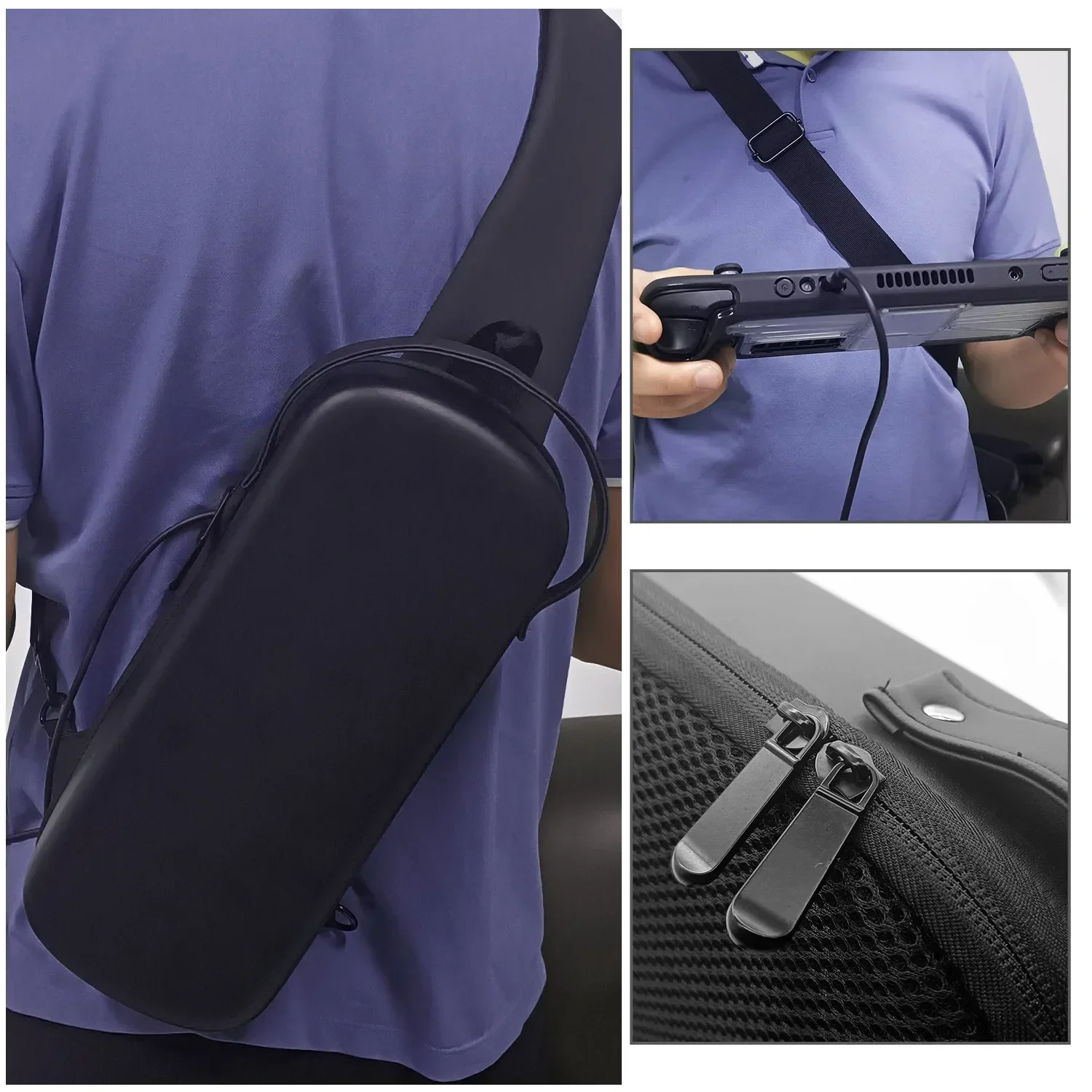 Carrying Case for Steam Deck Console Storage Bag Shockproof Bag Travel Crossbody Chest Shoulder Bag for Steam Deck Accessories image 4