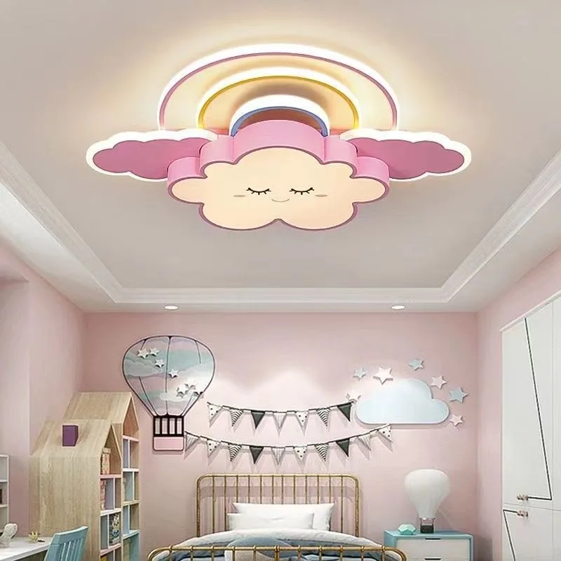 

Modern internet celebrity eye protection bedroom cloud rainbow cartoon room ceiling light