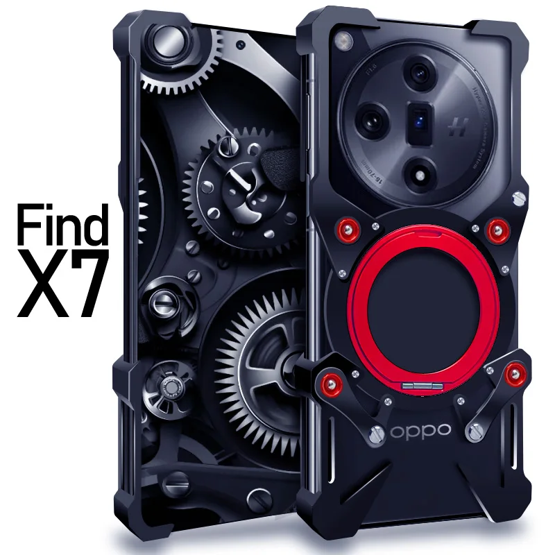 

Luxury Zimon New Thor Heavy Duty Armor Metal Aluminum Phone Case For Oppo Find X9 X8 X7 X8S Ultra Back Fundas Coques Bumper