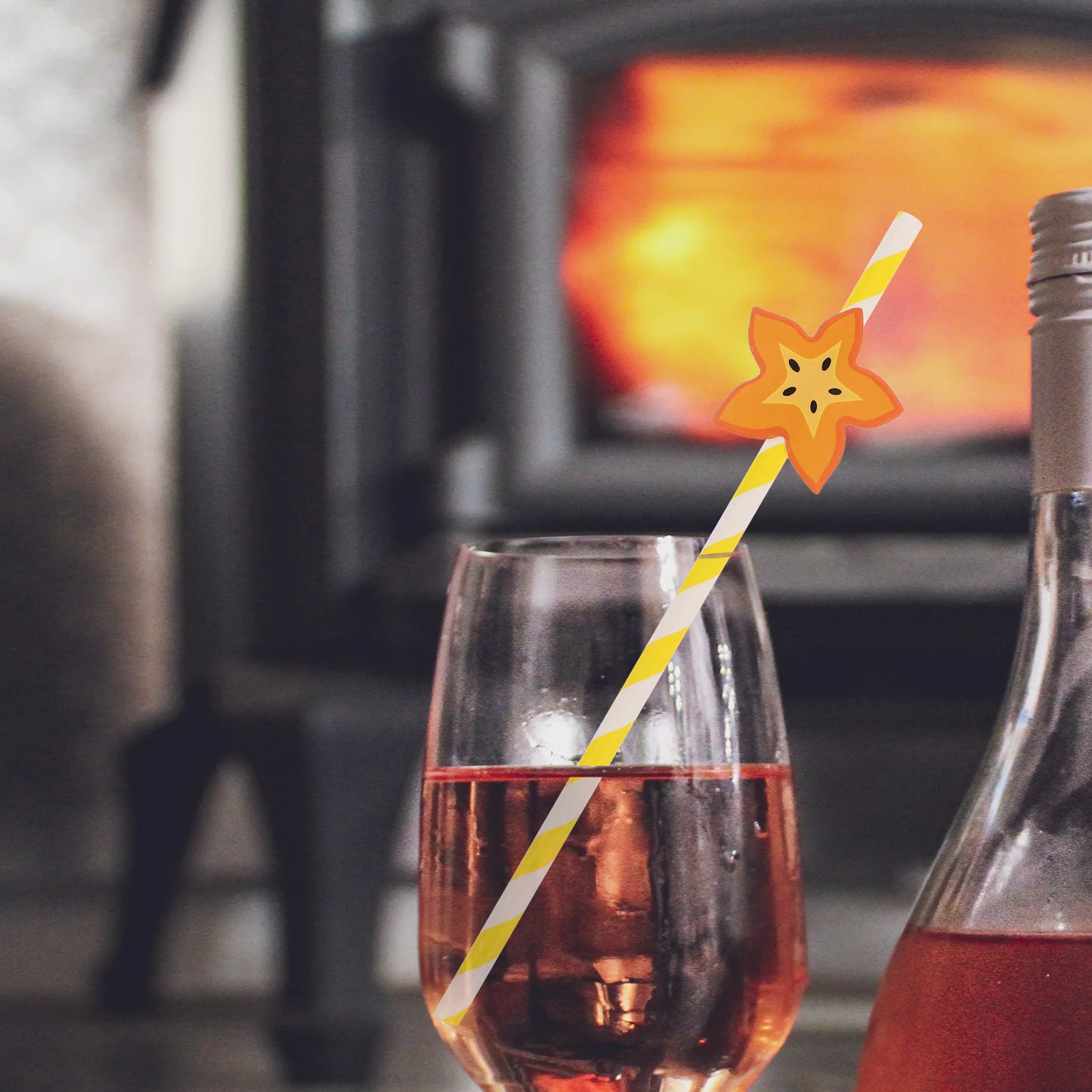 

100Pcs Disposable Paper Straws -Shaped Fun Colorful Drinking Straws for Birthday Party Summer Event Cocktail Decoration