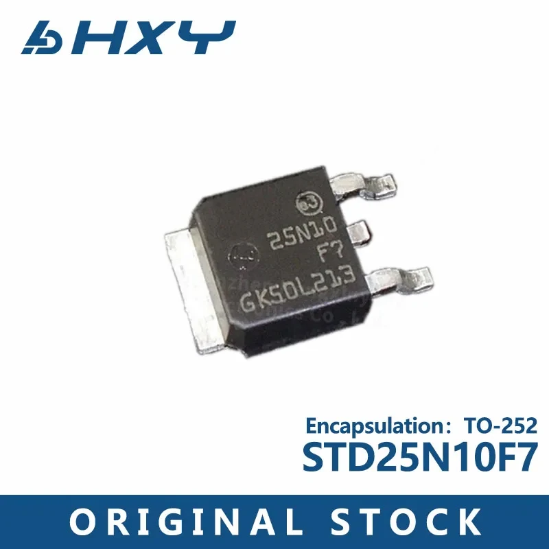 10PCS STD25N10F7 25N10F7 is directly inserted into the TO-252N channel 100V/25A