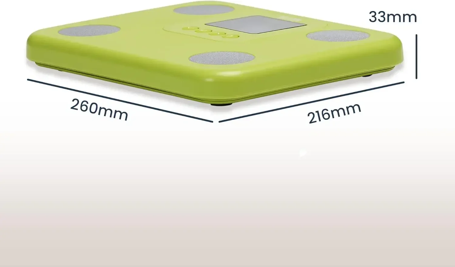 TANITA BC-730 Monitor Plástico de composición corporal Innerscan ligero y compacto Pantalla fácil de leer 9 medidas Verde