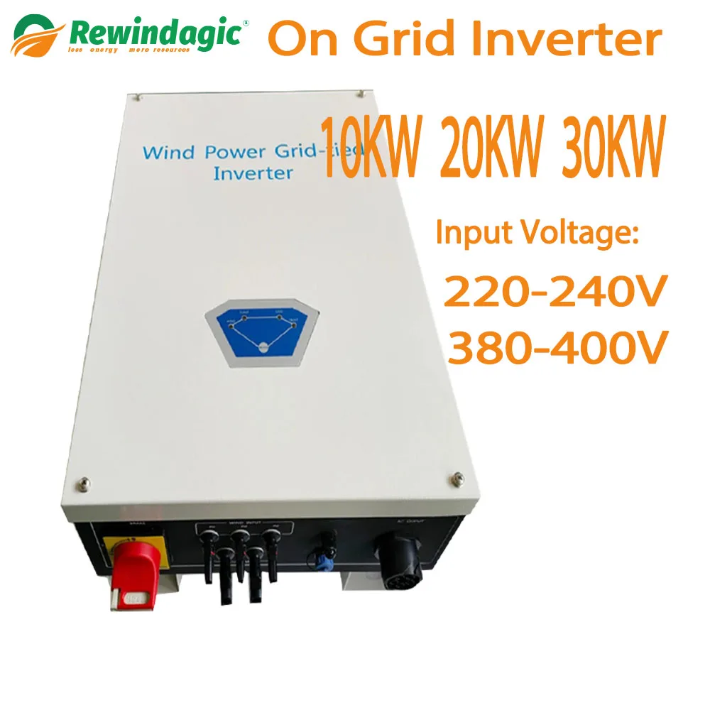 

Wind Power Grid Tie Inverter 10KW 20KW 30KW with Limiter/Wifi Dump Load Resistor for 3 Phase AC Wind Turbines Generator