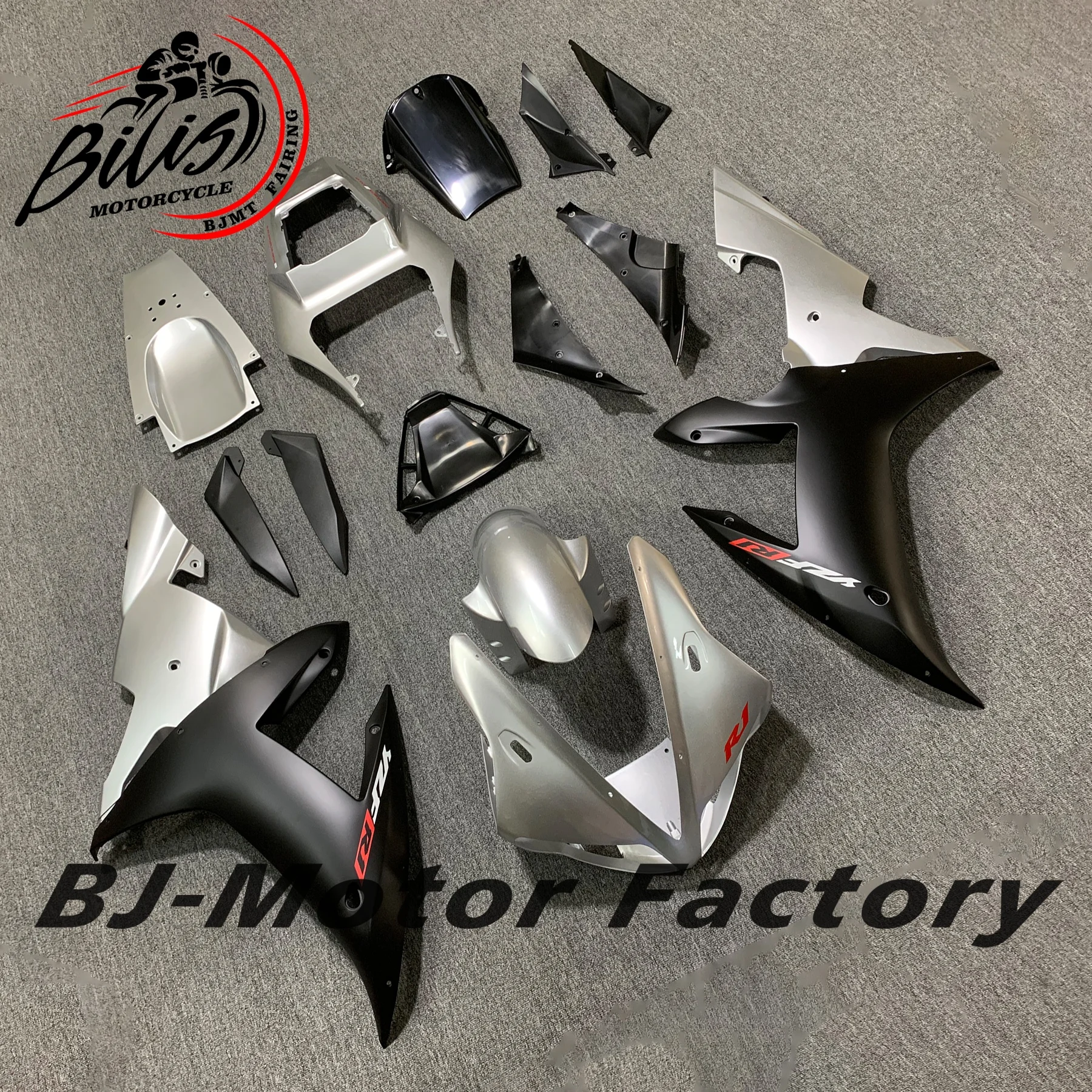 انسيابية YZFR1 2003 YZF R1 هيكل السيارة 02 لياماها YZFR1 هيكل السيارة 2002 - 2003 فضي