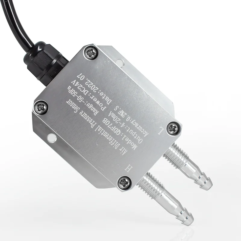 Transmissor de Pressão Diferencial Sensor de Pressão do ar do Vento 0500pa 12kpa 4-20ma 010v Rs485