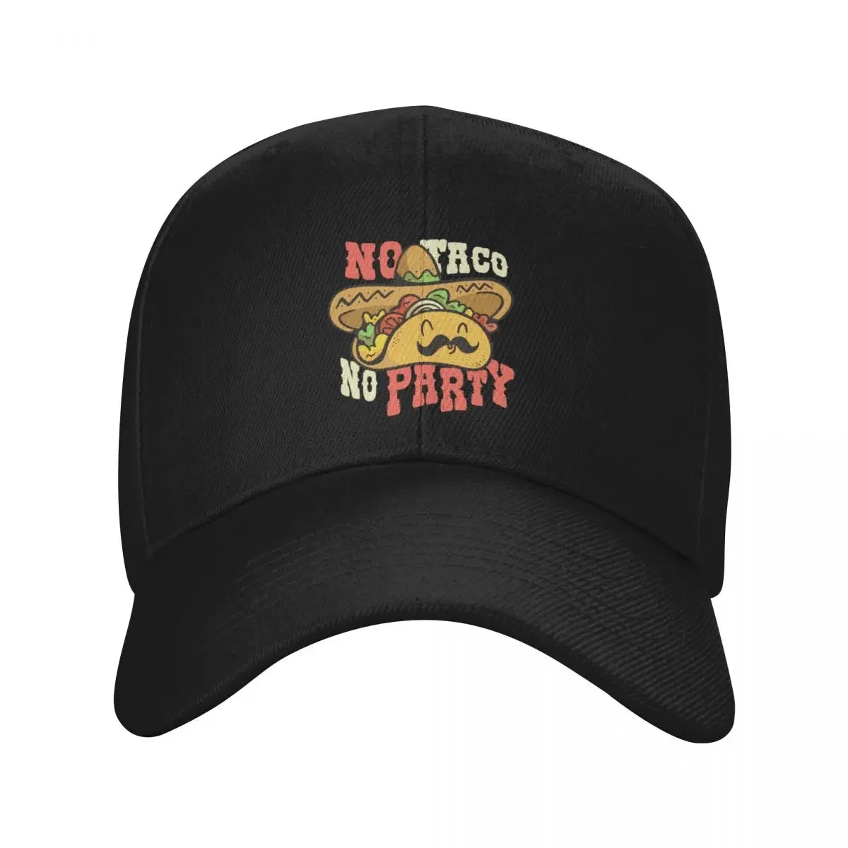 Mexican Food - No taco, no party Baseball Cap Wild Ball Hat custom Hat Designer Hat summer Woman Men's