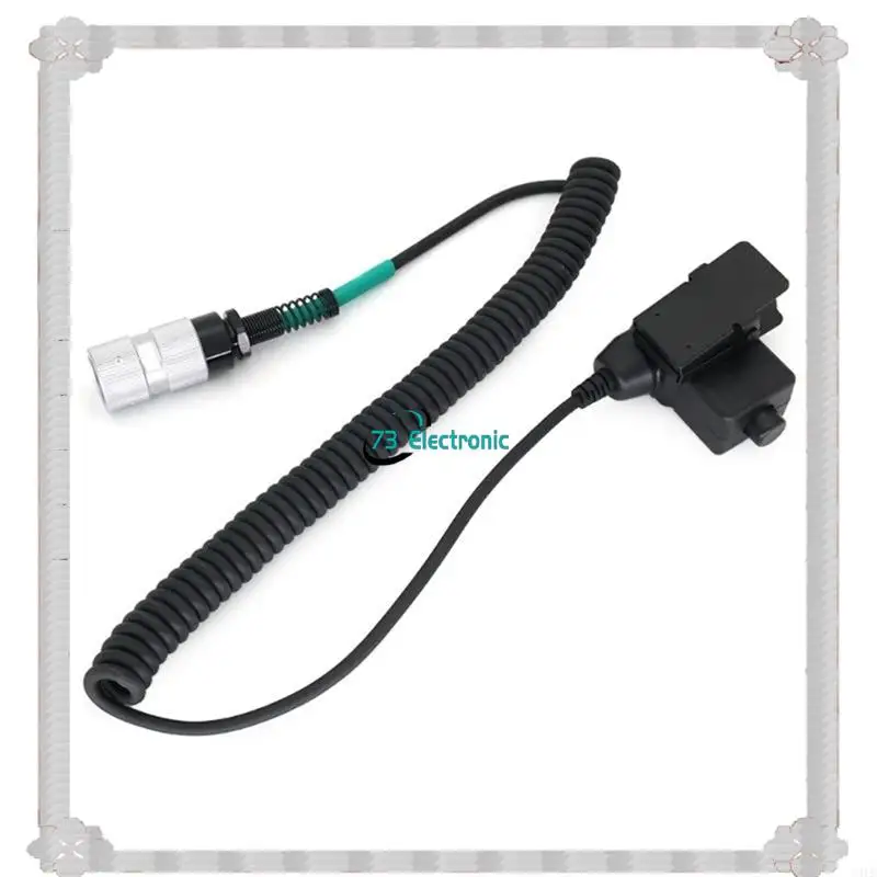 24-Hour Delivery Walkietalkie Headsets Cable With U94 PTT Adapters Push To Talking Button For PRC152 6 Pin Plug Radios