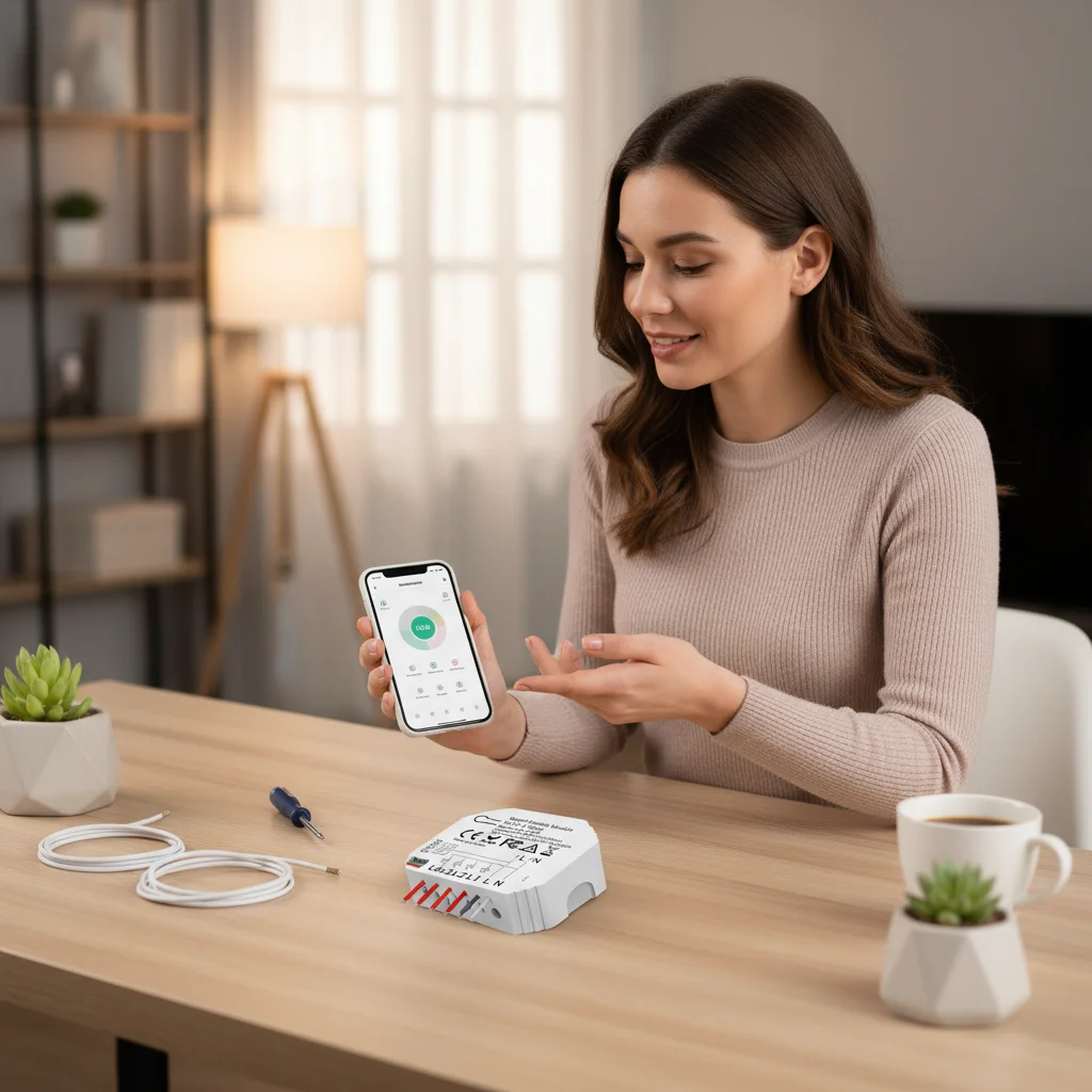 

Умный 4-позиционный переключатель управления освещением Wi-Fi, совместимый с Alexa= и Tuya=app RF433 с дистанционным управлением и функцией памяти, многосветовой мод