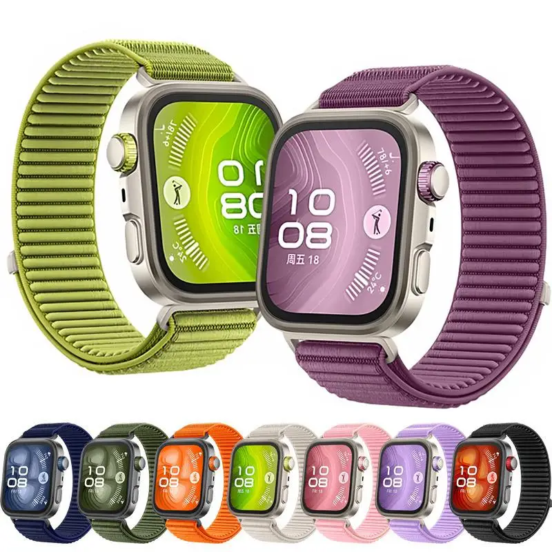 

Нейлоновый ремешок для часов Huawei Fit4 Fit4Pro, дышащий сменный ремешок с защитой от пота, совместимый с часами Fit3
