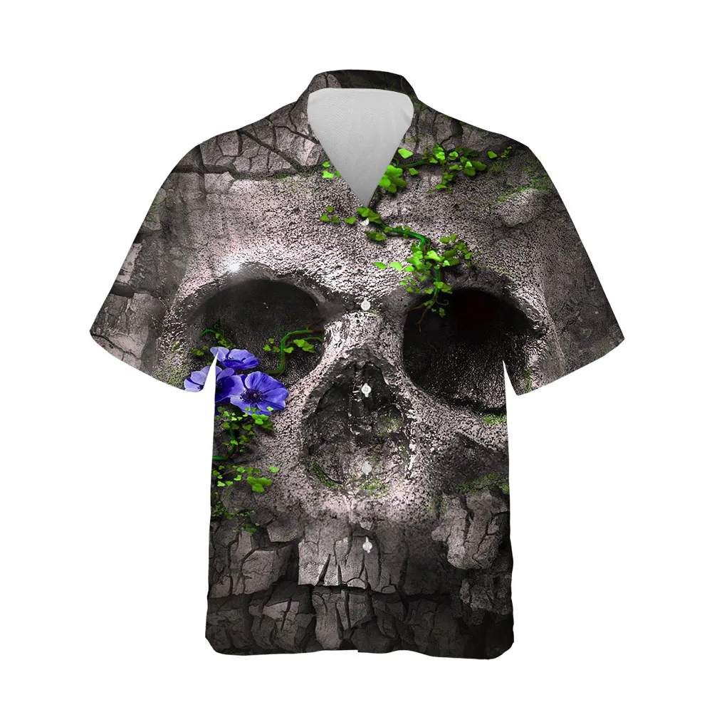 

Jumeast Dark Souls Blouses Men's Shirt Gothic Print Horror Clothing Button Up Shirts For Men Oversized Casual Streetwear Clothes