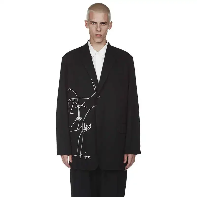 

YOJI OOAK EMBROIDERY SUIT for women and men in dark embroidery embroidery suit