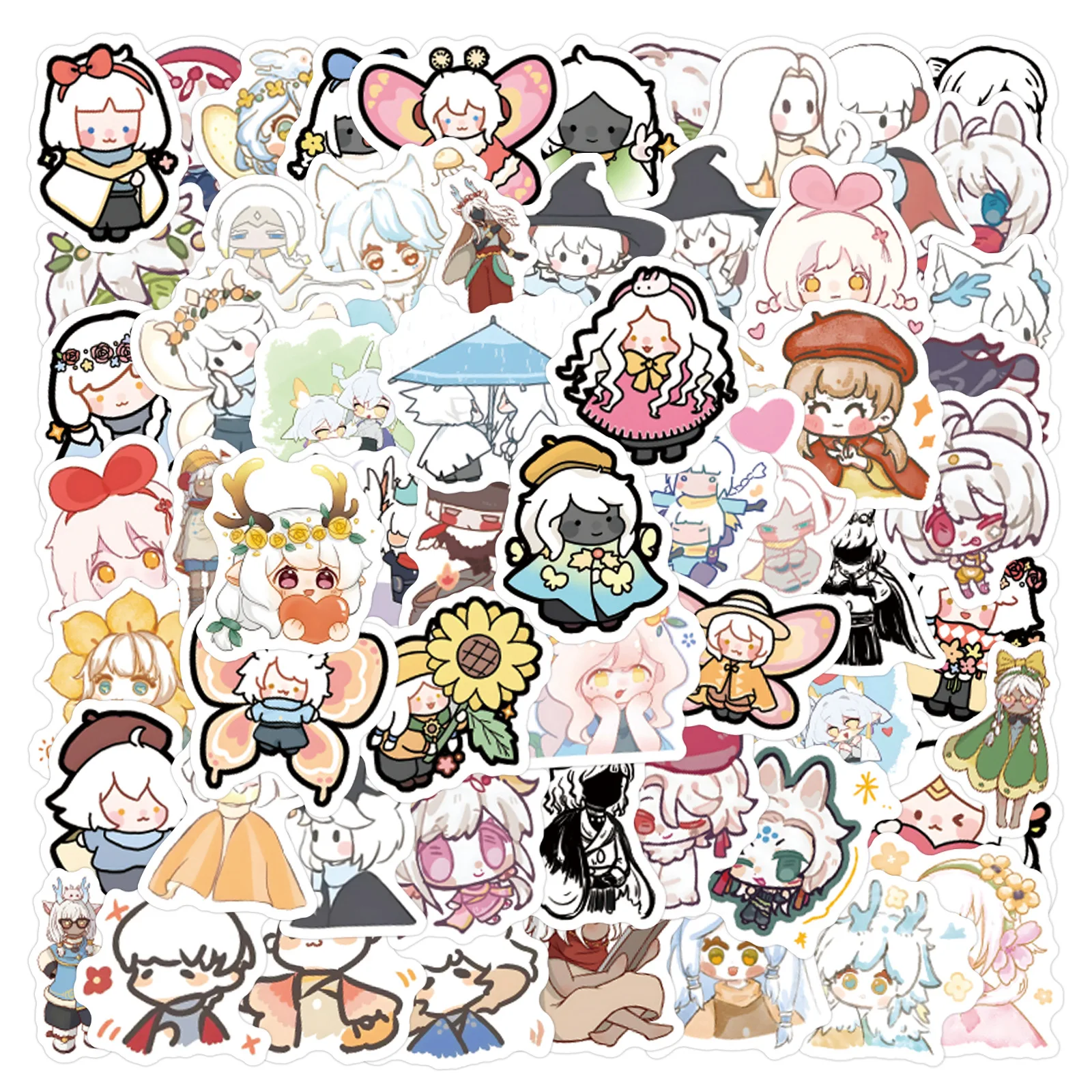 

10/100PCS Game Sky Children of the Light Cartoon Cute Stickers Kawaii Personality Creative Decoration Laptop Pencil Case Decals