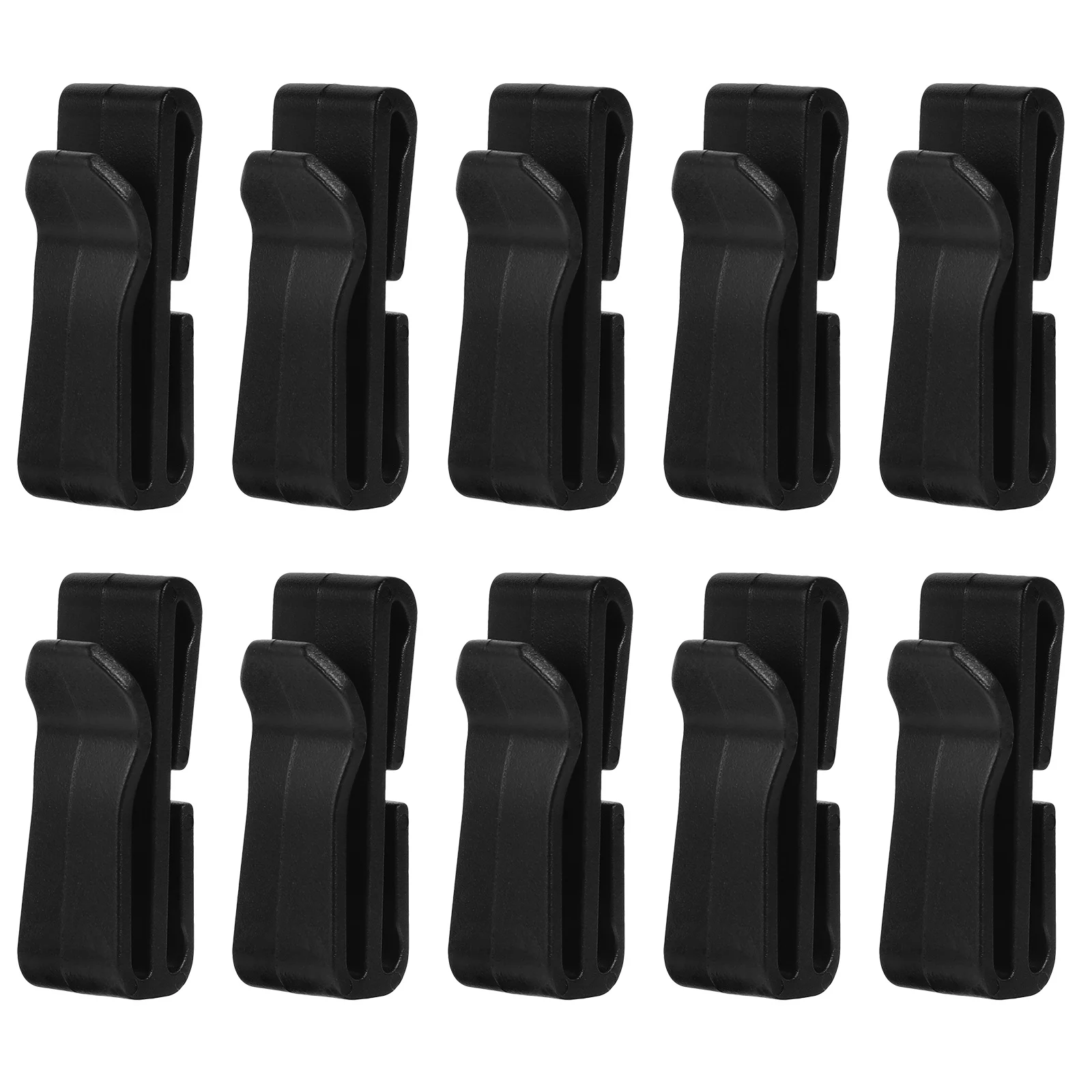 10 قطعة الخصر حزمة كليب ثابت لفائف المشبك لحقائب الظهر في الهواء الطلق حقيبة ترحال مشبك حزام المنظم حزام موصل التخييم التنزه