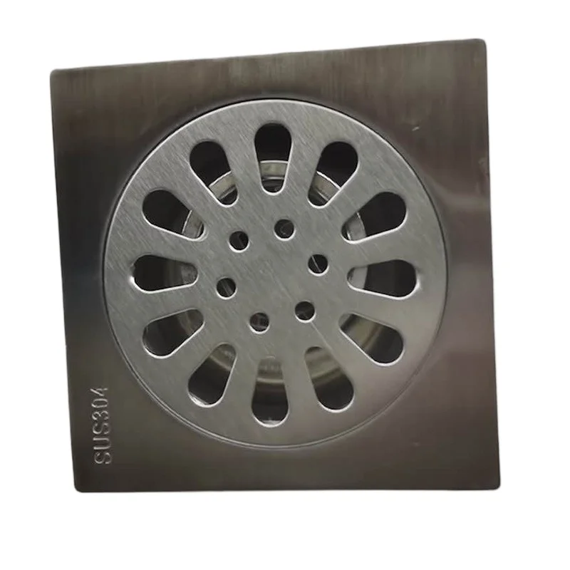 For 304 Stainless Steel Floor Drain, Self-sealing Bathroom Balcony Dual-purpose Engineering Floor Drain Brushed