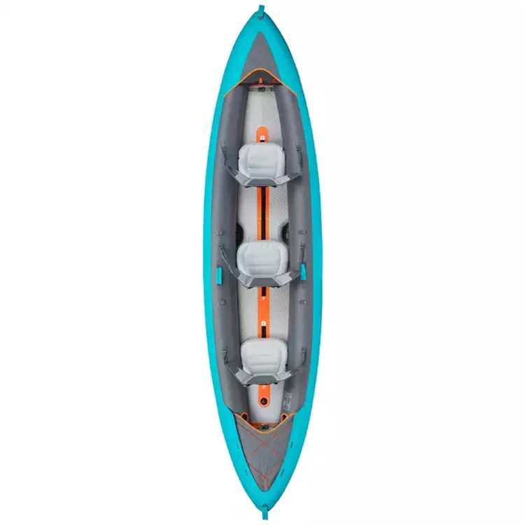 Kayak inflable de PVC, proveedor personalizado, Kayak inflable de punto de caída para 3 personas, 2 personas