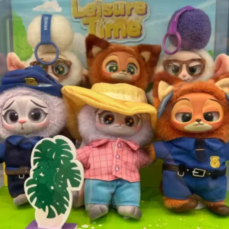 

Original Zootopia Blind Box Cute Nick Judy Action Figure Plush Vinyl Doll Mystery Box Anime Figures Cartoon Collection Model Toy