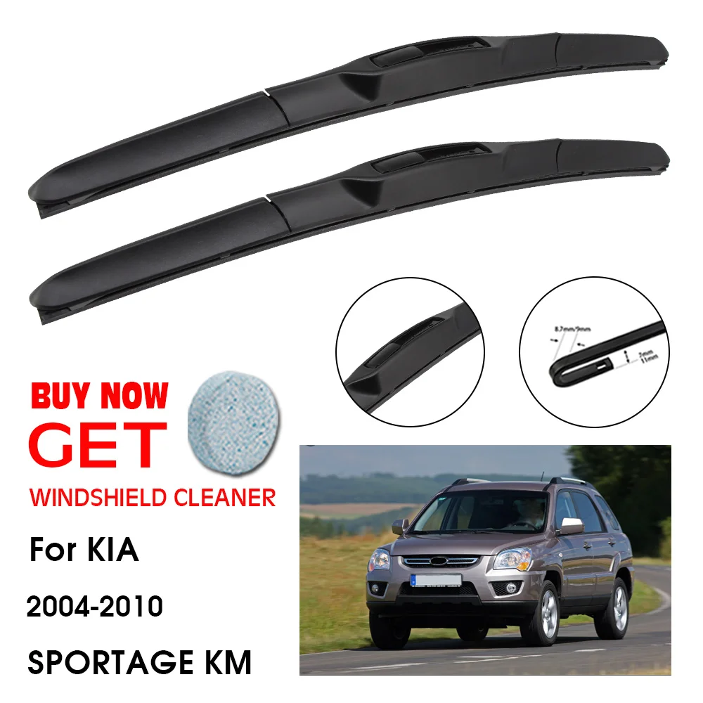 

Car Wiper For KIA SPORTAGE KM 24"+16" 2004-2010 Front Window Washer Windscreen Windshield Wipers Blades Accessories
