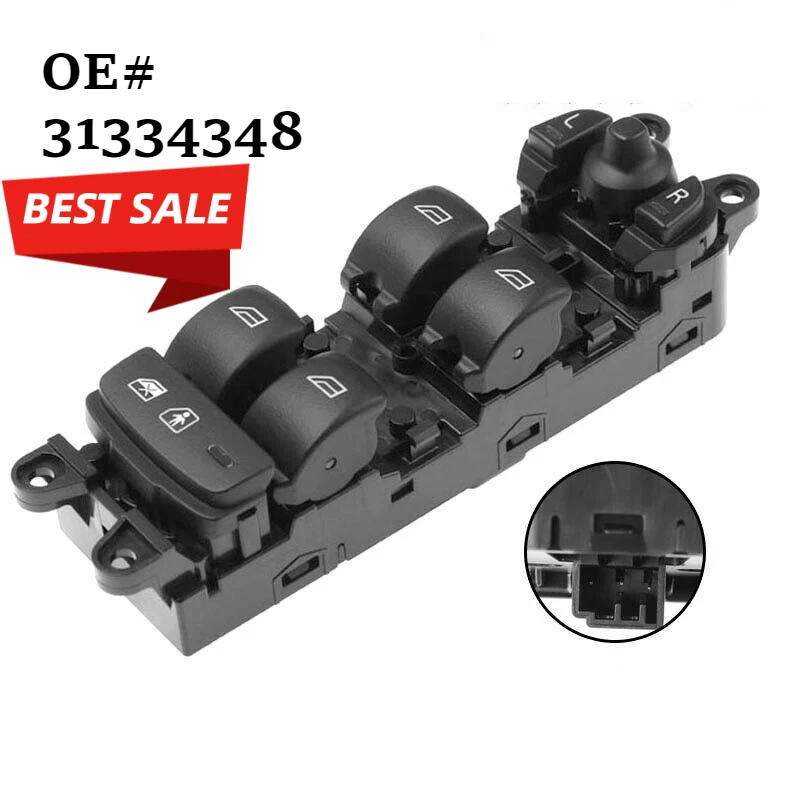 

31334348 For Volvo S60 2011-2017 2012-2018 XC60 2009-2015 Car Electric Power Window Master Switch